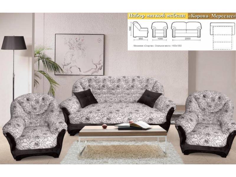 мягкая мебель корона-мерседес в Нижневартовске