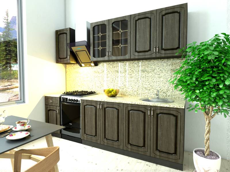 кухонный гарнитур прямой классик 4 в Нижневартовске