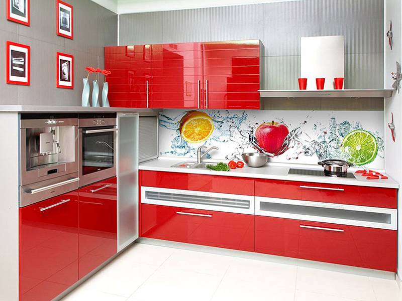 кухонный гарнитур угловой 2 фотопечпть в Нижневартовске