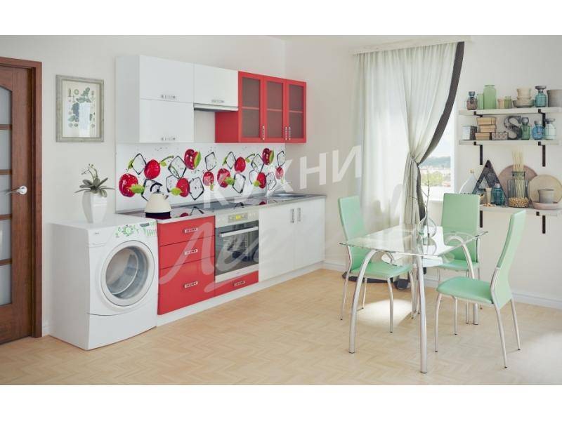 стильная прямая кухня в Нижневартовске