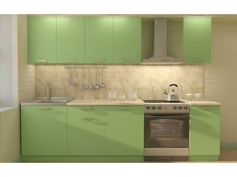 кухня прямая бельканто фасады мдф в Нижневартовске