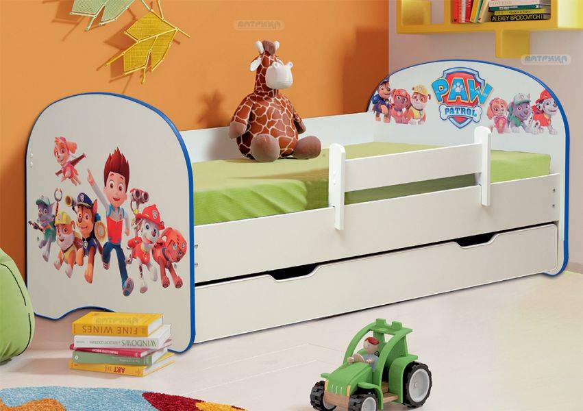 кровать детская с ящиком щенячий патруль в Нижневартовске