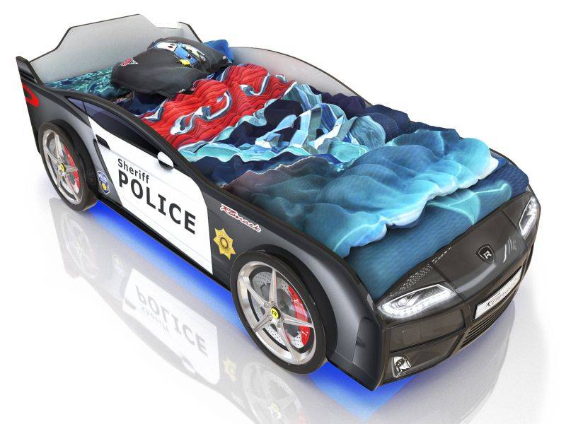 кровать-машинка romack kiddy полиция в Нижневартовске