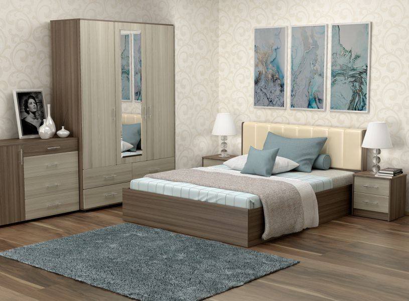 спальный гарнитур рондо-1, кровать с подъемным механизмом в Нижневартовске