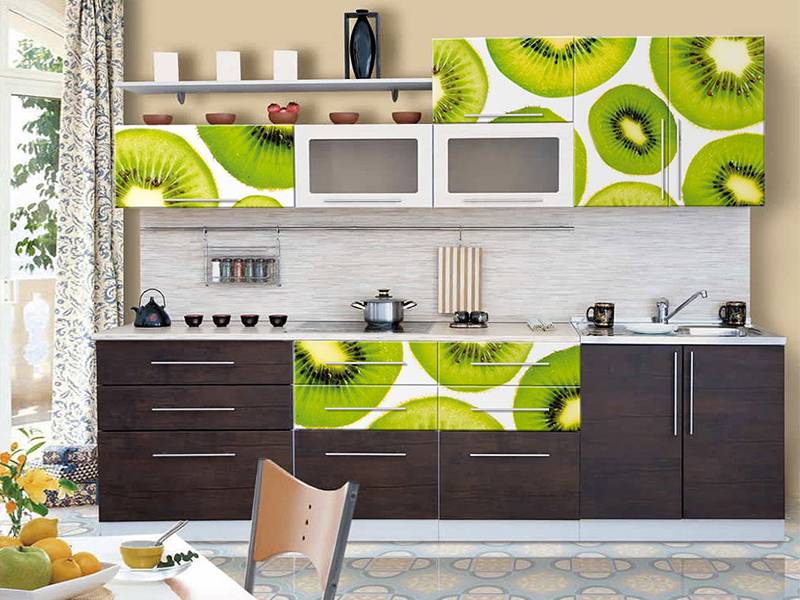 кухонный гарнитур прямой 11 фотопечать в Нижневартовске