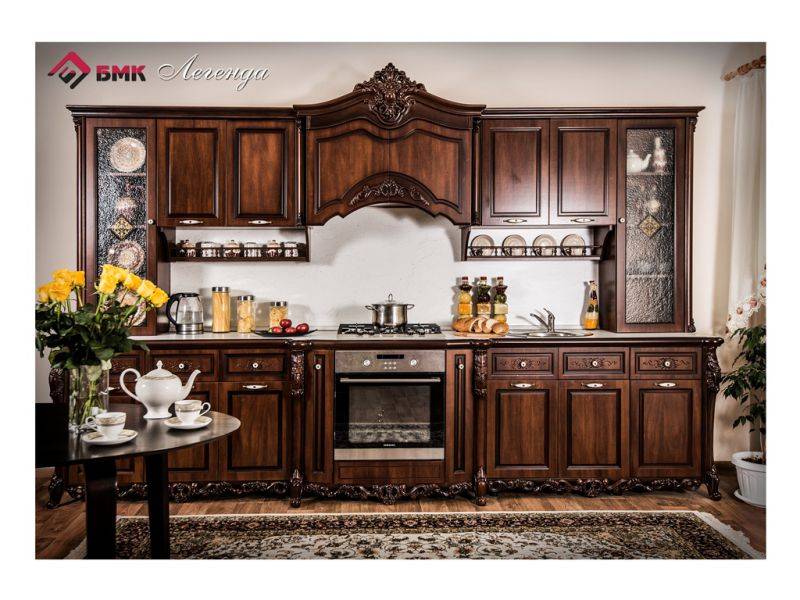 кухня прямая в классическом дизайне легенда в Нижневартовске