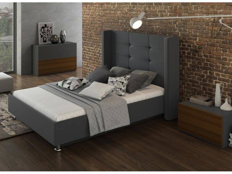 кровать лозанна 2 графит в Нижневартовске