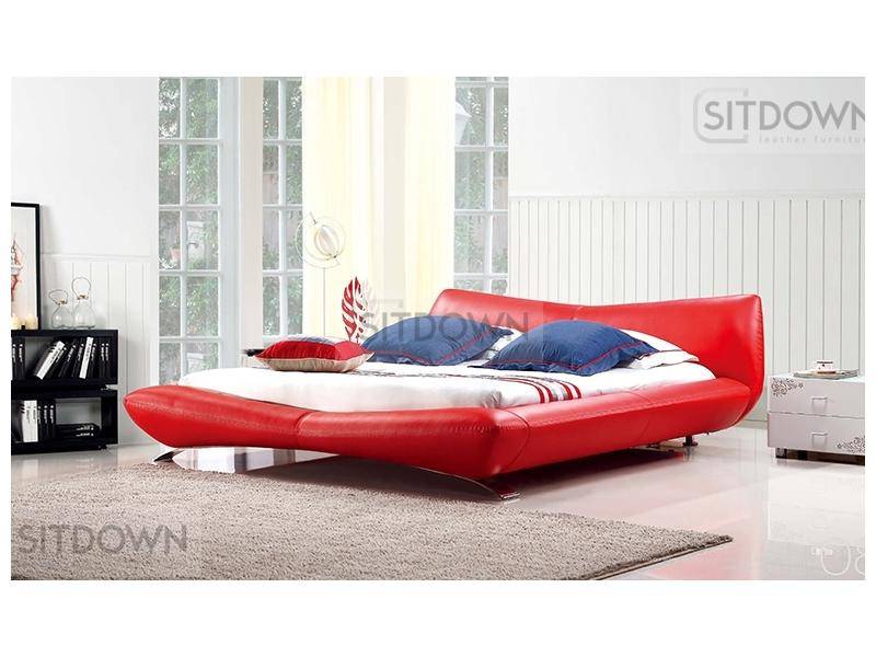 красная кожаная кровать фантазия в Нижневартовске