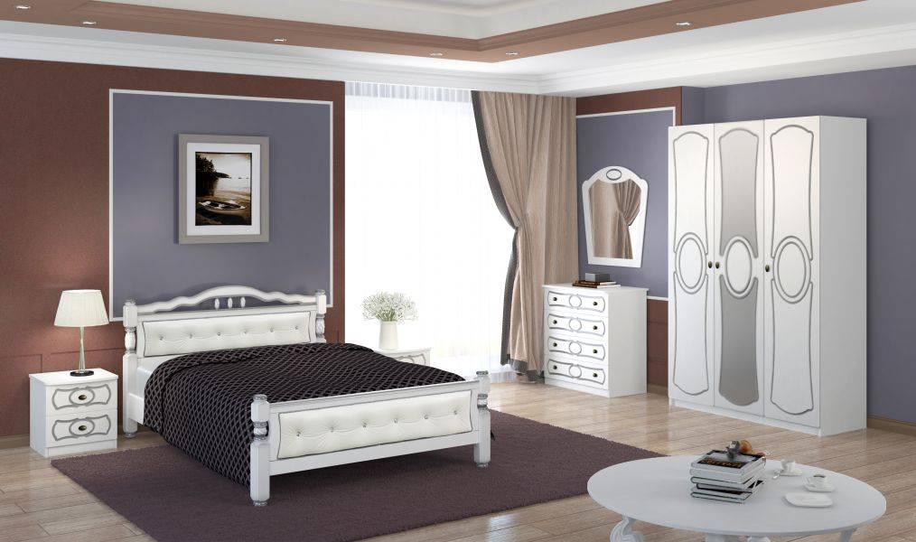спальный гарнитур идилия белый в Нижневартовске