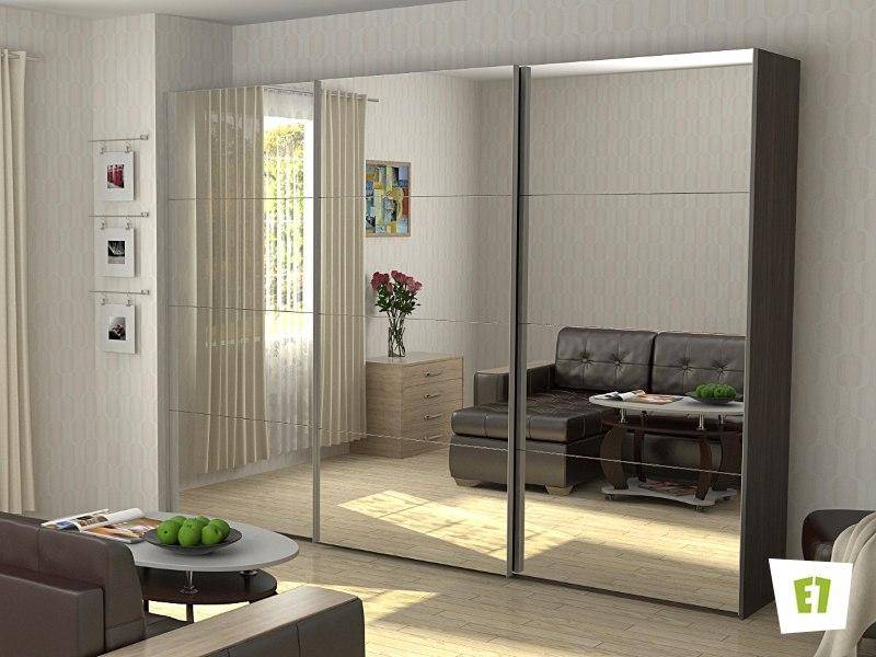 шкаф-купе эста с зеркальным фасадом. в Нижневартовске