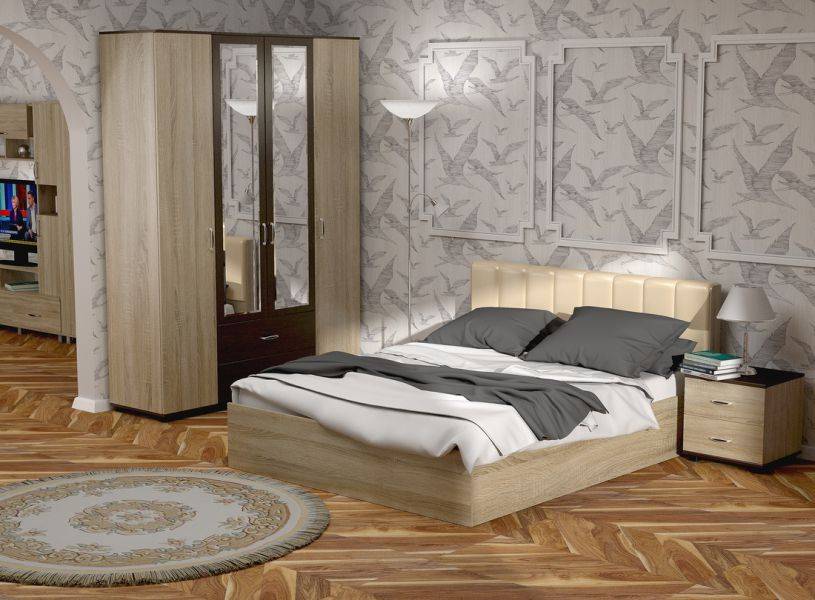 спальный гарнитур рондо, кровать с подъемным механизмом в Нижневартовске