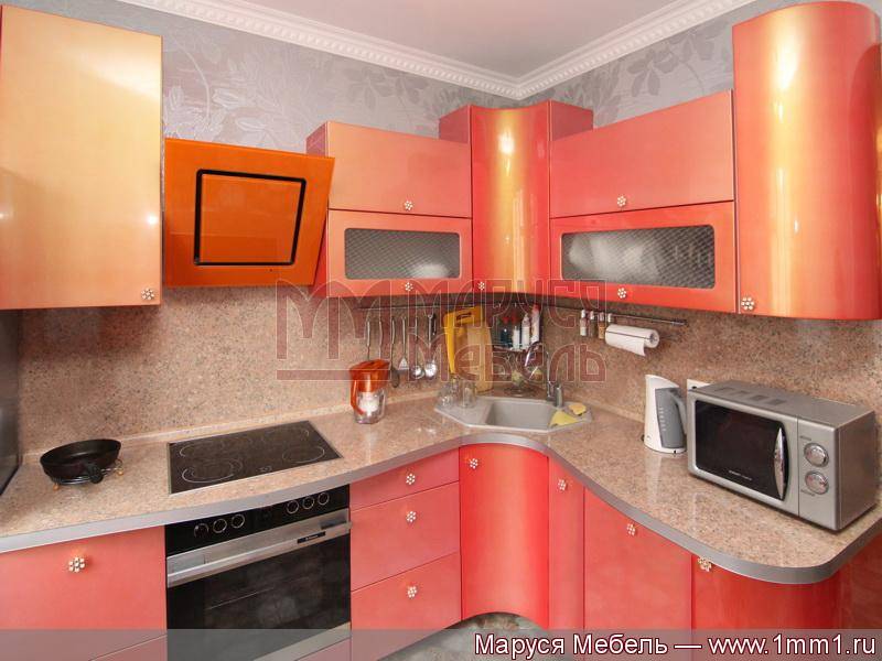 кухня угловая мдф эмаль в Нижневартовске