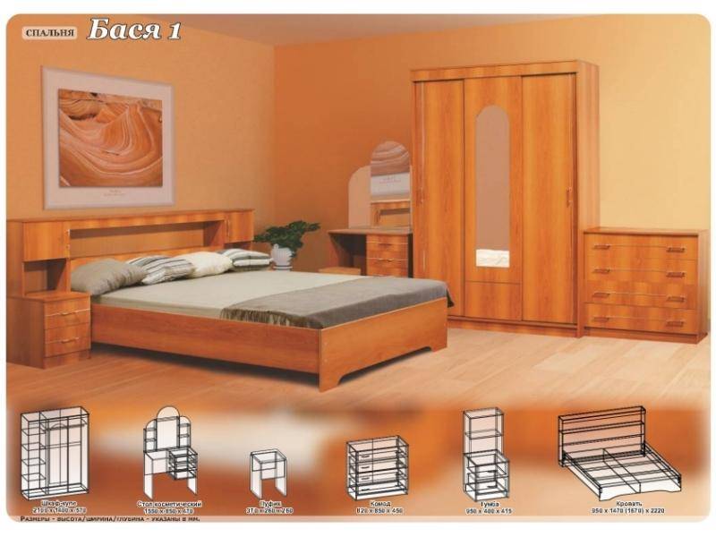 спальный гарнитур бася 1 в Нижневартовске