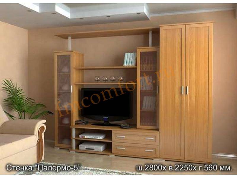 гостиная стенка палермо 5 кожа в Нижневартовске