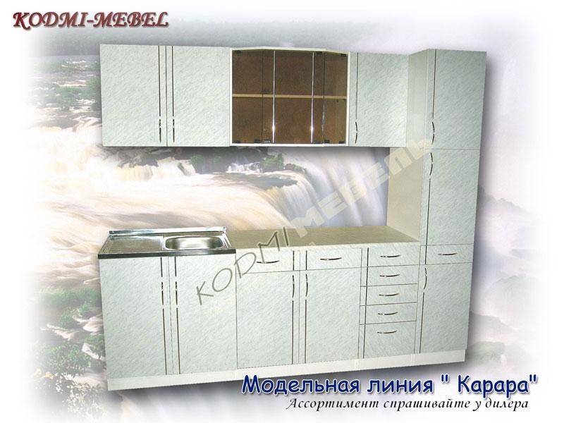 кухонный гарнитур прямой карара в Нижневартовске