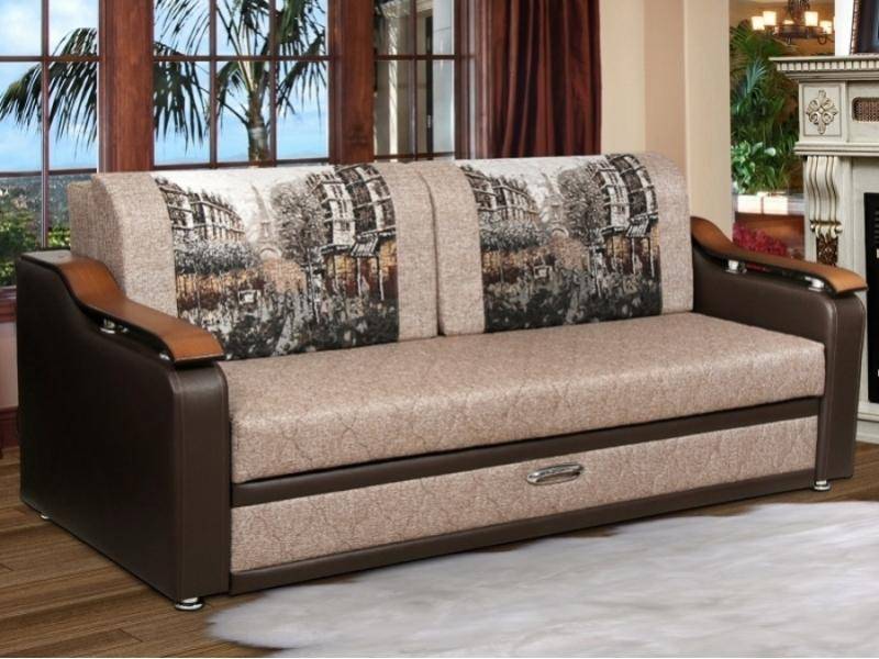 диван с деревянными подлокотниками 50 в Нижневартовске