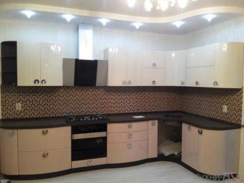 кухонный гарнитур угловой волна в Нижневартовске