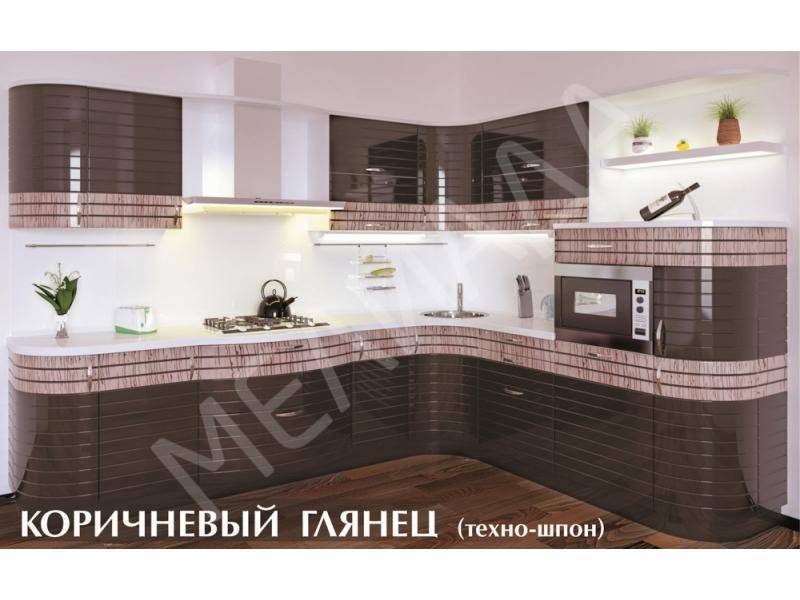 кухня коричневый глянец в Нижневартовске