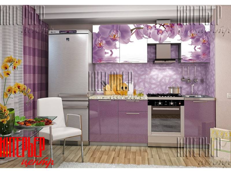 кухня софия 2,1м орхидея (фотопечать) в Нижневартовске