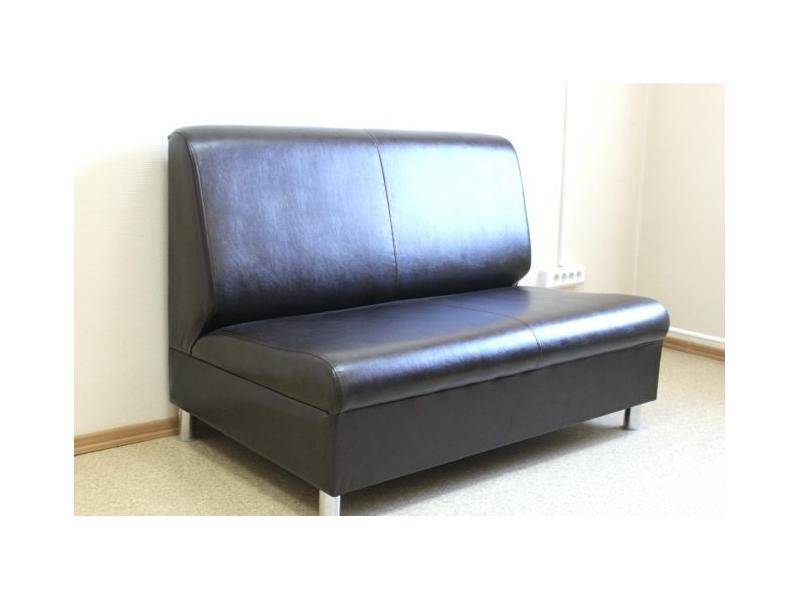 диван прямой черный секретарио в Нижневартовске