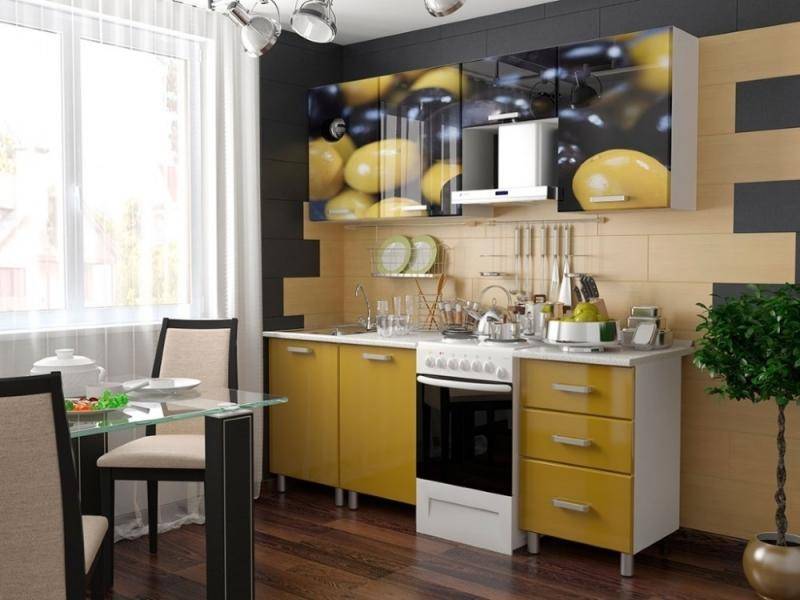 кухня с фотопечатью олива в Нижневартовске