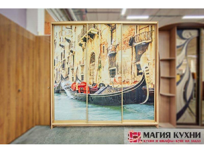 шкаф-купе 3 двери с фотопечатью в Нижневартовске