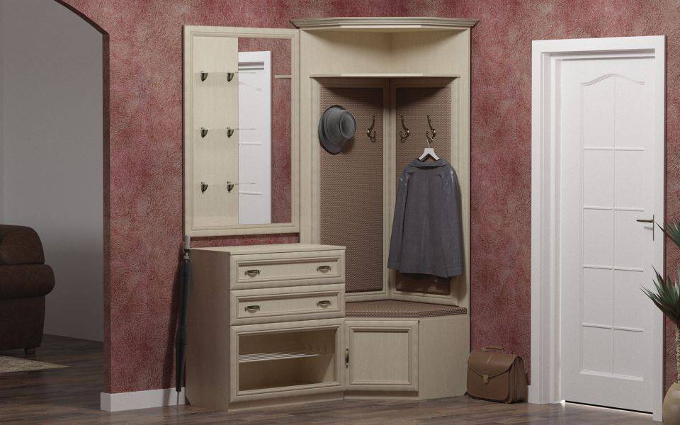 прихожая равенна с угловой вешалкой в Нижневартовске
