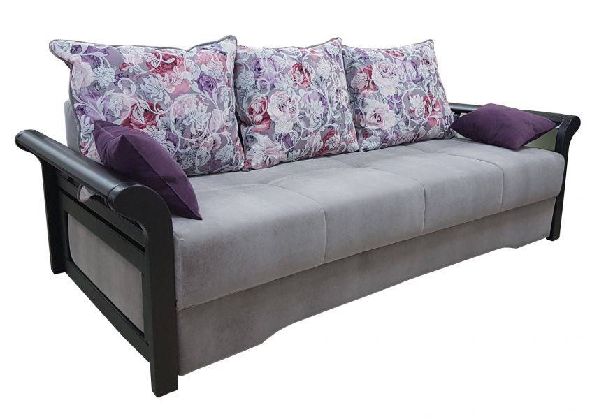 диван с деревянными подлокотниками в Нижневартовске