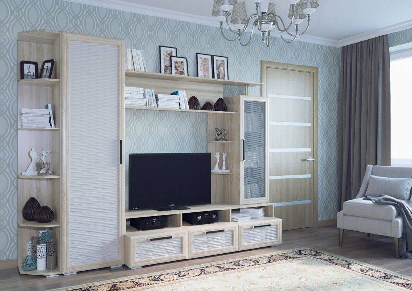 светлая стенка в гостиную нота 20 в Нижневартовске