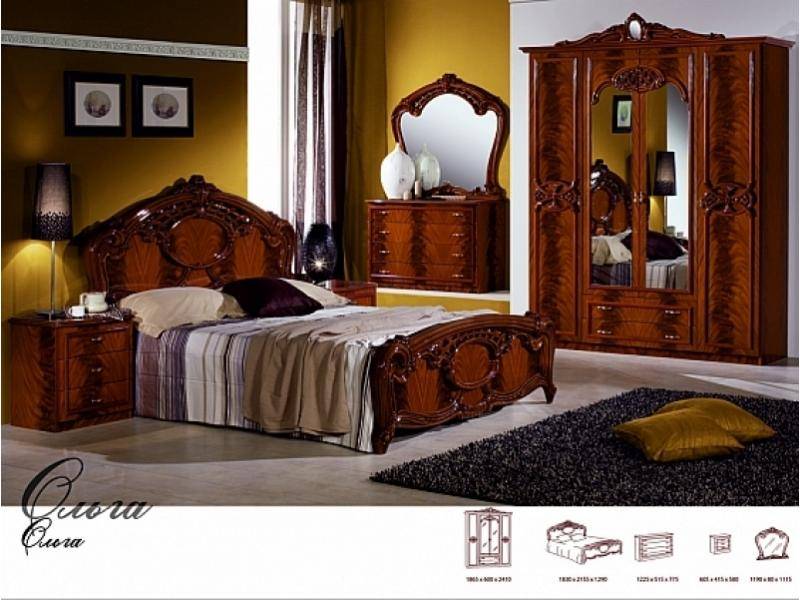 спальный гарнитур «ольга орех» в Нижневартовске