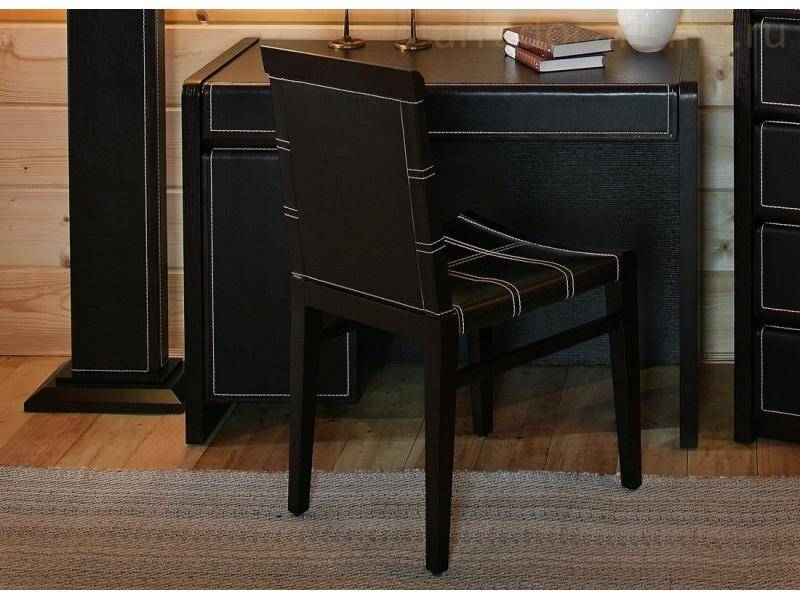 стул из массива дуба в цвете венге этель в Нижневартовске