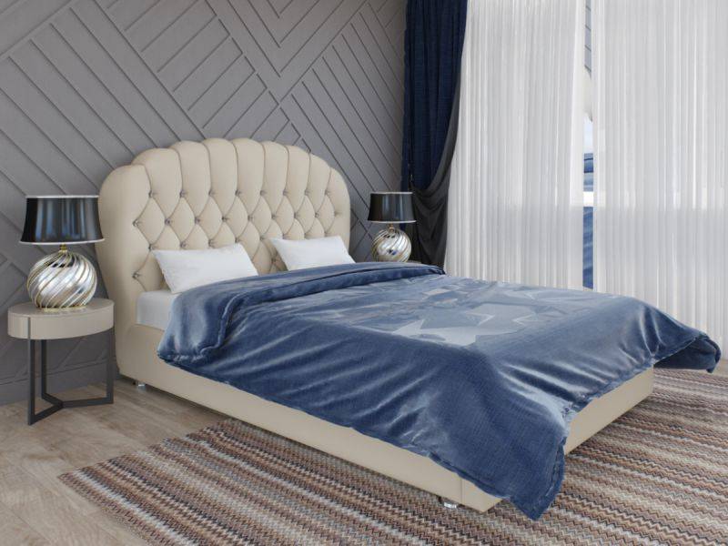 кровать моника с мягким изголовьем в Нижневартовске