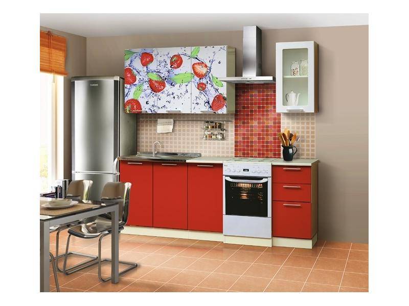 кухонный гарнитур фаина с фотопечатью в Нижневартовске