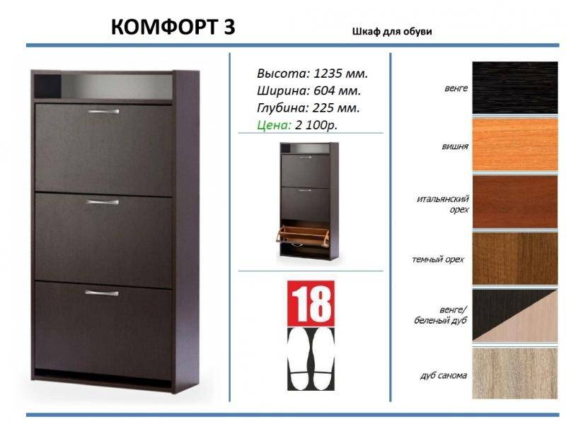 шкаф для обуви комфорт 3 в Нижневартовске
