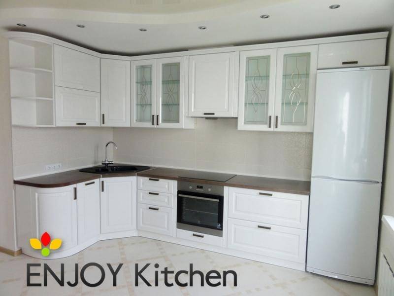 угловая белая кухня бьянка в Нижневартовске