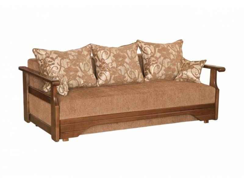 диван с деревянными подлокотниками султан-1 в Нижневартовске