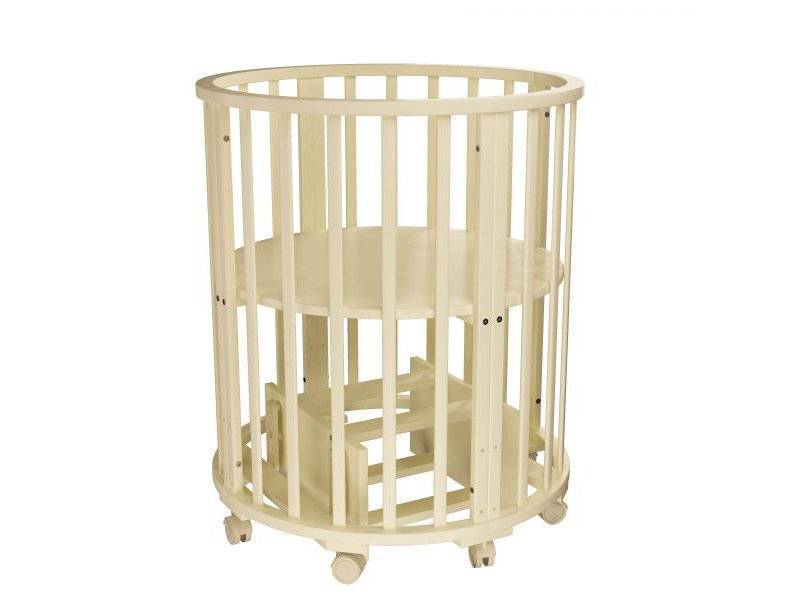 детская кроватка папа карло 1/4 круглая (маятник поперечный) в Нижневартовске