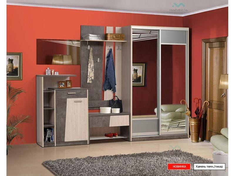 прихожая со шкафом-купе визит 14 в Нижневартовске