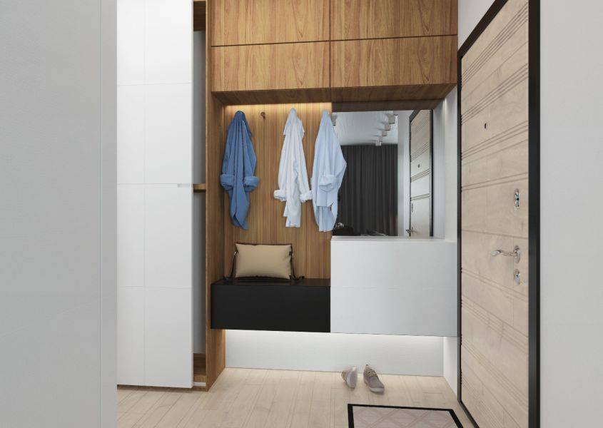 комод в прихожую с зеркалом с антресолями в Нижневартовске