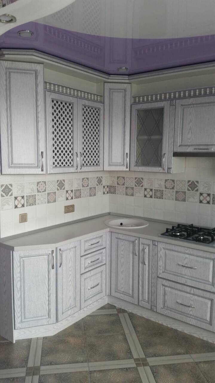 кухонный гарнитур с нанесением патины серебро в Нижневартовске