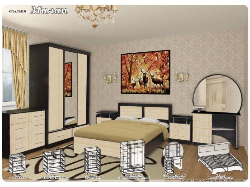 спальный гарнитур милан в Нижневартовске