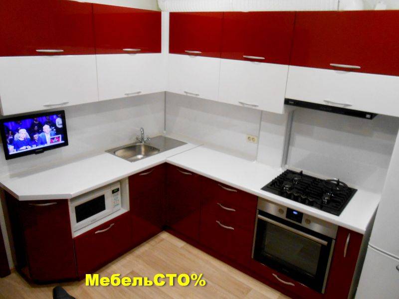 кухонный гарнитур гранат глянец в Нижневартовске