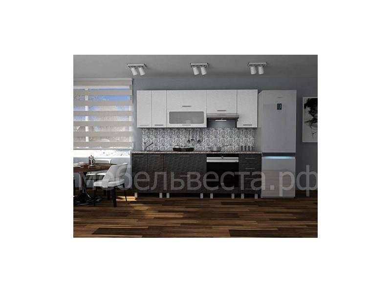 кухонный гарнитур марта страйп черный в Нижневартовске