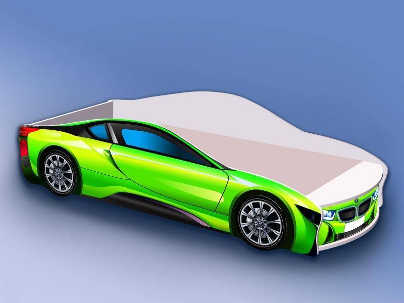 кровать-машина бмв зеленая в Нижневартовске