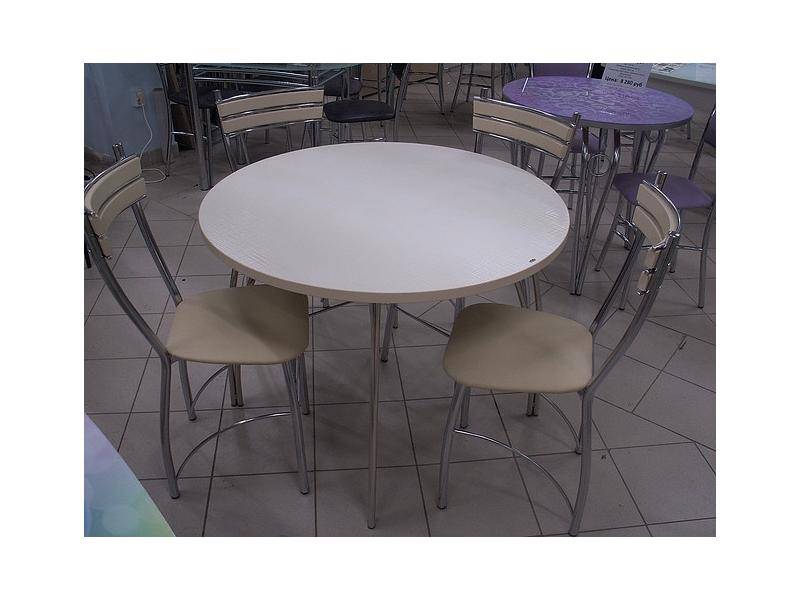 стол обеденный круглый со 9 пластик в Нижневартовске