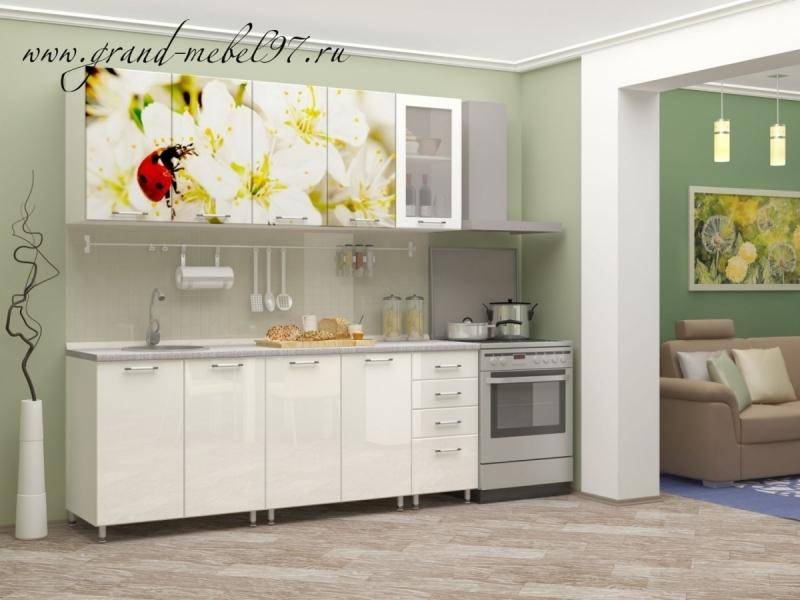 кухня с фотопечатью 034 в Нижневартовске