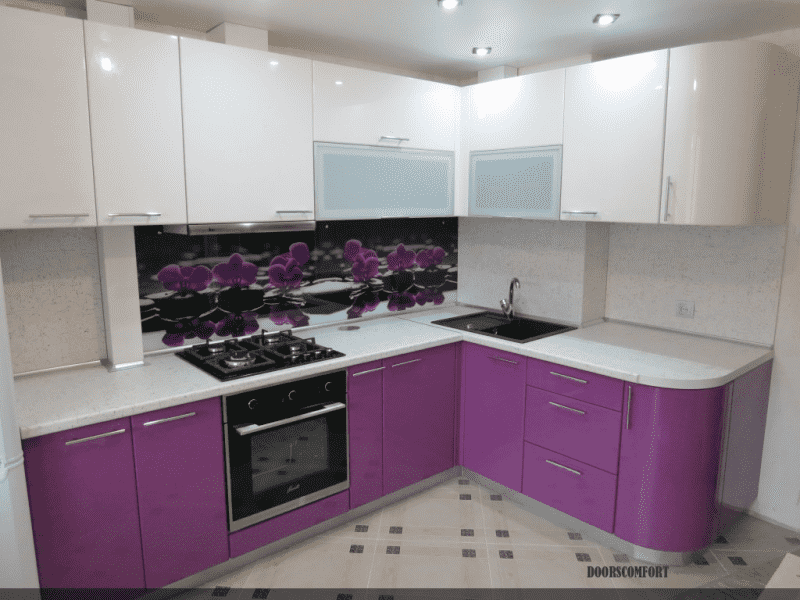 кухня с радиусными фасадами андромеда в Нижневартовске