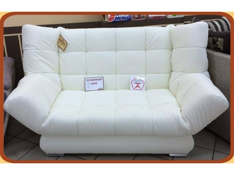 белый диван прямой с механизмом клик-кляк 2 в Нижневартовске