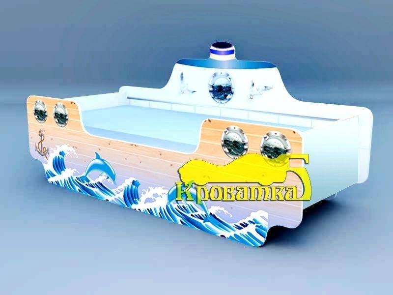 детская кровать кораблик дельфины в Нижневартовске