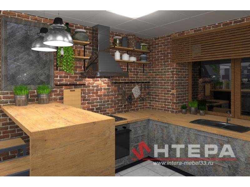 кухонный гарнитур лофт в Нижневартовске